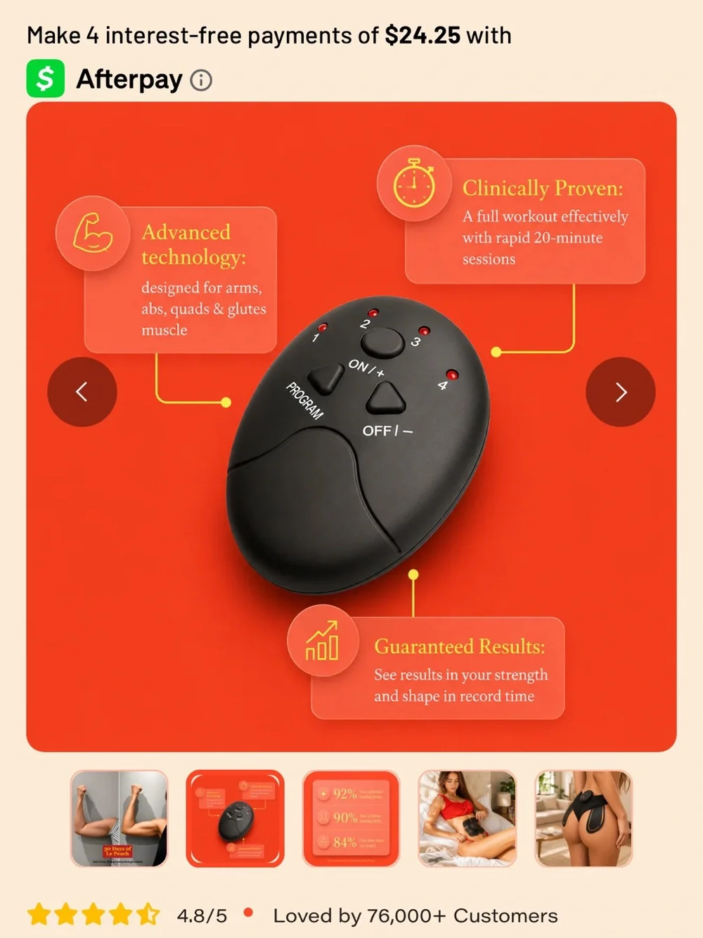 Le Peach EMS Muscle Stimulator